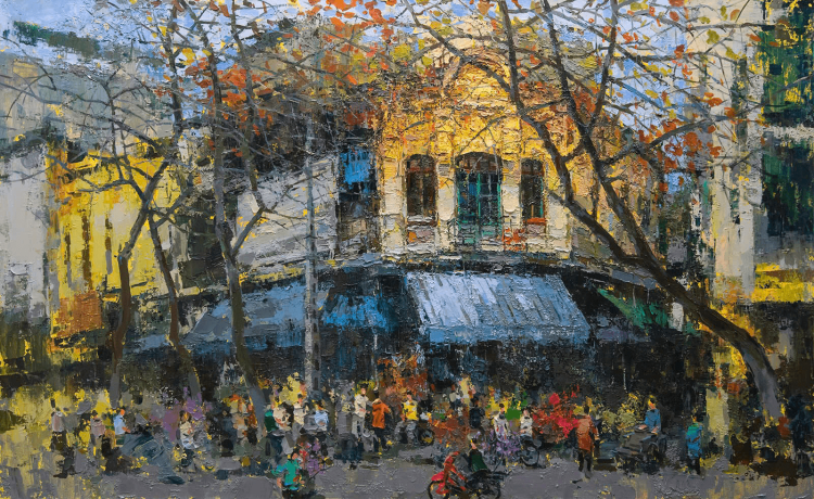 Tranh Hà Nội Mùa Thu