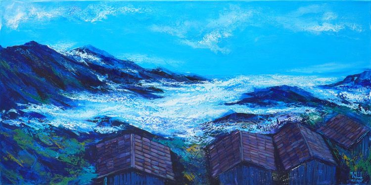 Tranh Thiên Đường Mây Tà Xùa